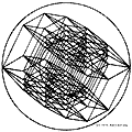  single line drawing of 6-cube 